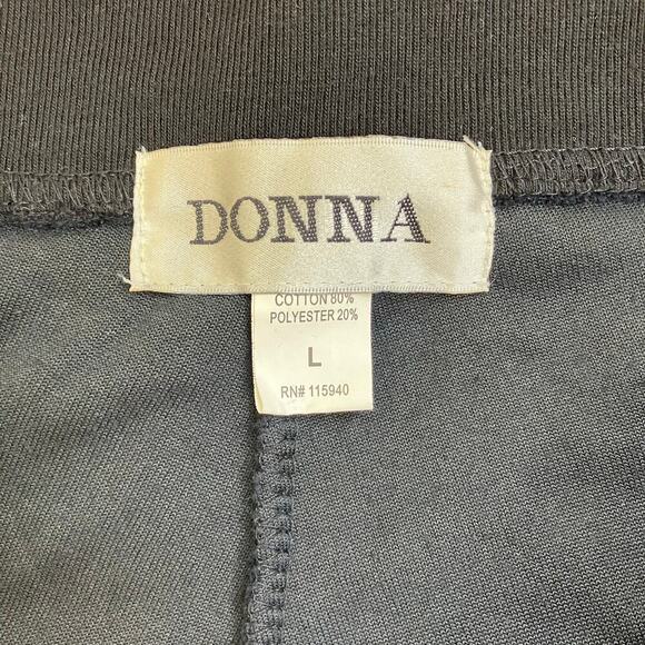 Donna Y2K Bootcut Velour Track Pants Embroidered Waistline Black Casual Sz L - Picture 16 of 16